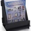 Acrylic Magazine Holder, 8.5"w, Tabletop, Single Pocket, Ships Flat - Black -LuxeDisplay Shop mh1pktkdbk.rw preview