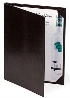 Menu Holder Is Black 8-1/2" X 11"