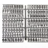 3/4" Letter Set, 900 Pieces - Black