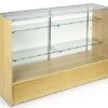 Retail Counter W/ Maple Finish, Adjustable Tempered Glass Shelves & Sliding Doors 2 Retail Counter W/ Maple Finish, Adjustable Tempered Glass Shelves & Sliding Doors -LuxeDisplay Shop mrc5hmkd.rw preview