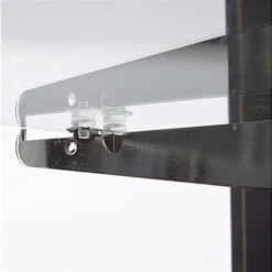 Retail Counter W/ Black Cabinet Base, Sliding Doors & Adjustable Shelf -LuxeDisplay Shop mrchv4bkkd.ra2 preview