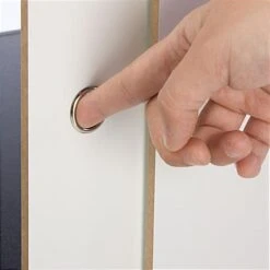 Retail Counter W/ Black Cabinet Base, Sliding Doors & Adjustable Shelf -LuxeDisplay Shop mrchv4bkkd.ra4 preview