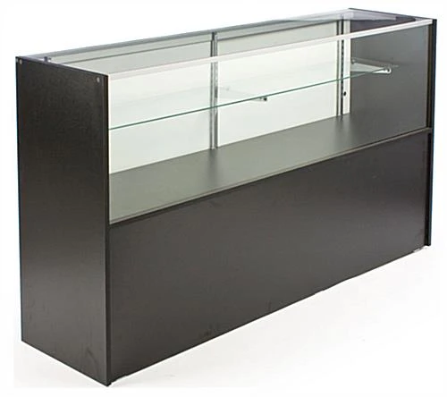 Retail Counter W/ Black Finish, Storage Space, Adjustable Shelf & Sliding Doors 3 Retail Counter W/ Black Finish, Storage Space, Adjustable Shelf & Sliding Doors
