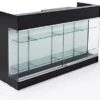6ft Cash Wrap W/Display Case Front, Tempered Glass, Locking Drawers & Shelves - Black -LuxeDisplay Shop mrclsc72bk.rw preview