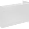 72" Cash Wrap W/ Adjustable Storage Shelves & Pull-out Drawer - White