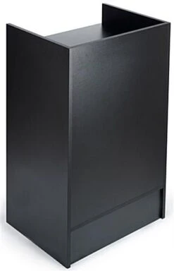 Black Cash Wrap W/ 3 Adjustable Storage Shelves