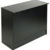 Store Cash Wrap Counter: 48" Wide Low Style - Black Melamine -LuxeDisplay Shop mrcwr48bk.rw preview
