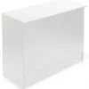 48" White Cash Wrap W/ 3 Adjustable Storage Shelves & Flat Top -LuxeDisplay Shop mrcwr48wh.rw preview