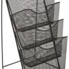 4 Tier Literature Rack For Countertop, Fits 8.5x11 & 4x9 Pamphlets, Mesh - Black 2 4 Tier Literature Rack For Countertop, Fits 8.5x11 & 4x9 Pamphlets, Mesh - Black -LuxeDisplay Shop mshcnt4bk.ra1 preview