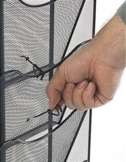 4 Tier Literature Rack For Countertop, Fits 8.5x11 & 4x9 Pamphlets, Mesh - Black -LuxeDisplay Shop mshcnt4bk.ra2 preview