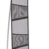4-Pocket Portable Literature Floor Stand With Case, Mesh 8.5 X 11 Pockets - Black