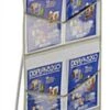 8-Pocket Portable Literature Floor Stand With Case, 8.5 X 11 Pockets - Clear -LuxeDisplay Shop msquto8clr.rw preview