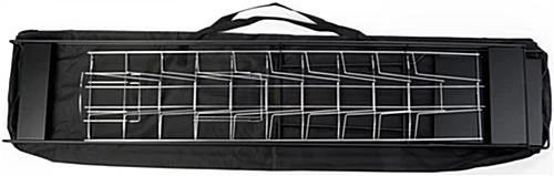 10-Tiered Metal Wire Magazine Floor Stand, 8.5"w, Portable - Black 7 10-Tiered Metal Wire Magazine Floor Stand, 8.5"w, Portable - Black - Image 5