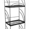 14"w Metal Shelving Display W/ Wheels, 3 Shelves & Header - Black -LuxeDisplay Shop ncyrr10bk.rw preview