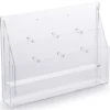 Acrylic Literature Holder, 4"/8.5"w, Wall Or Tabletop, 4-8 Pockets - Clear -LuxeDisplay Shop ngdo8.rw preview