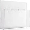 Acrylic Literature Wall Rack, 4"/8.5"w, 2-4 Pockets - Clear -LuxeDisplay Shop ngw4.ra1 preview