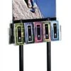 22 X 28 Poster Floor Stand, 10 Literature Pockets, 4"/8.5"w - Black -LuxeDisplay Shop nmtblk52.rw preview