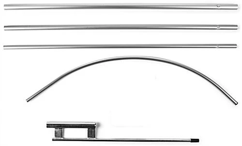 14' Feather Flag & Ground Spike With Pre-printed OPEN Message - Red, White & Blue 5 14' Feather Flag & Ground Spike With Pre-printed OPEN Message - Red, White & Blue - Image 3