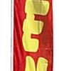 14' Feather Flag & Ground Spike With Pre-printed OPEN Message - Red & Yellow -LuxeDisplay Shop nsoprdyl white.rw preview