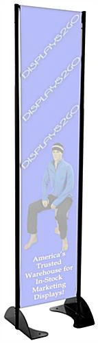Outdoor Permanent Banner Stand For 16” Graphics - Black