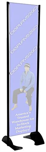 Outdoor Permanent Banner Stand For 18” Graphics - Black