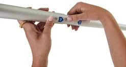 Outdoor Banner Hanging Stand W/ Ground Spikes For 78" To 120" Wide Banners - Silver -LuxeDisplay Shop odbf46810.ra3 preview