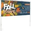 Outdoor Banner Hanging Stand W/ Ground Spikes For 78" To 120" Wide Banners - Silver -LuxeDisplay Shop odbf46810.rw preview