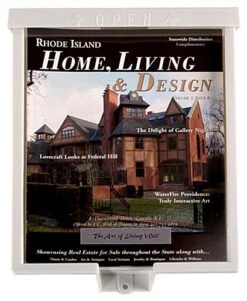 Outdoor Literature Holder For Wall Mount, With Lid, Fits 8.25 X 11 Magazines - White -LuxeDisplay Shop odlhwht.ra3 preview