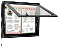 Enclosed Bulletin Board For (2) 8.5 X 14 Sheets, Outdoor Use, Illuminated - Black 14 Enclosed Bulletin Board For (2) 8.5 X 14 Sheets, Outdoor Use, Illuminated - Black -LuxeDisplay Shop odmbil2016.ra5 preview