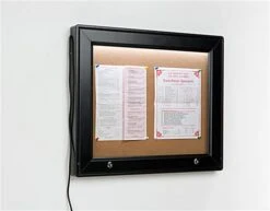 Enclosed Bulletin Board For (2) 8.5 X 14 Sheets, Outdoor Use, Illuminated - Black 15 Enclosed Bulletin Board For (2) 8.5 X 14 Sheets, Outdoor Use, Illuminated - Black -LuxeDisplay Shop odmbil2016.ra6 preview