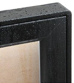 36 X 26 Enclosed Cork Board For Outdoors, Illuminated, With Locking Door - Black -LuxeDisplay Shop odmbil2626.ra2 preview