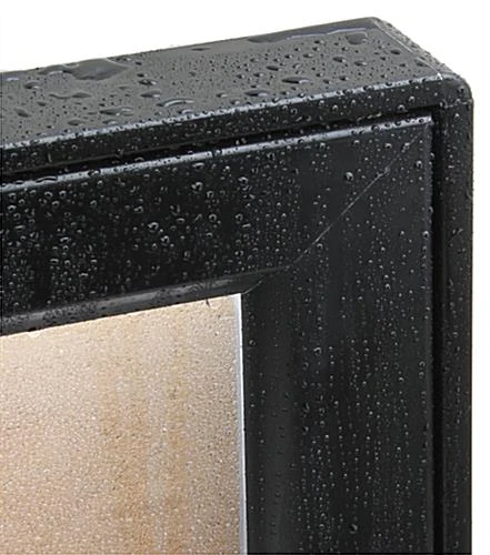 Enclosed Bulletin Board For (2) 8.5 X 14 Sheets, Outdoor Use, Illuminated - Black 5 Enclosed Bulletin Board For (2) 8.5 X 14 Sheets, Outdoor Use, Illuminated - Black - Image 3