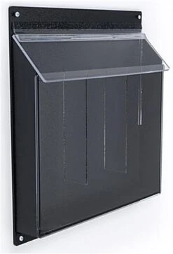 3-Pocket Outdoor Acrylic Brochure Wall Rack, 4"w, Hinged Lid - Clear 6 3-Pocket Outdoor Acrylic Brochure Wall Rack, 4"w, Hinged Lid - Clear -LuxeDisplay Shop opd3.ra11 preview