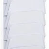 7-Tiered File Holder, Wall Mounts, Fits Letter & Legal Size, Steel – White