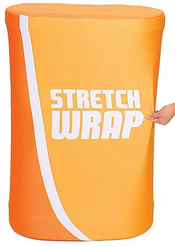 Oval Equipment Case, Converts To Portable Counter - Custom Printed Stretch Graphics 3 Oval Equipment Case, Converts To Portable Counter - Custom Printed Stretch Graphics