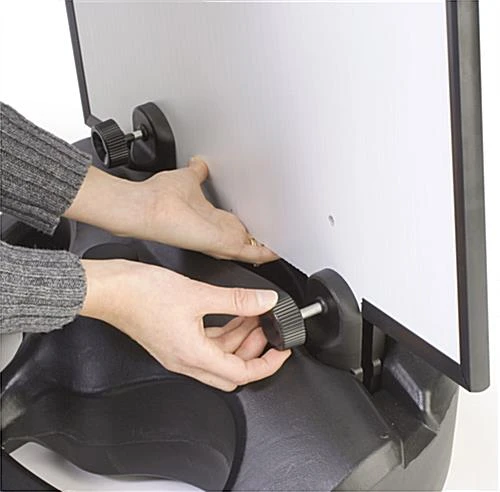 Water-Fill Base For Sidewalk, Fits Sign Boards (Not Included), Outdoor - Black 5 Water-Fill Base For Sidewalk, Fits Sign Boards (Not Included), Outdoor - Black - Image 3