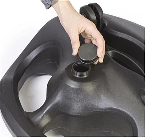 Water-Fill Base For Sidewalk, Fits Sign Boards (Not Included), Outdoor - Black 7 Water-Fill Base For Sidewalk, Fits Sign Boards (Not Included), Outdoor - Black - Image 5