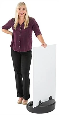 24 X 36 Sidewalk Sign With Coroplast Sign Board, 2-Sided, Fillable Base - Black -LuxeDisplay Shop outdwb2436.ra2 preview