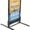 24” X 36” Sidewalk Sign For Posters, Spring Base, Snap Frame - Black -LuxeDisplay Shop ows2436b rw preview