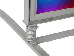 30” X 40” Sidewalk Sign For Posters, Spring Base, Snap Frame, 2 Sided - Silver -LuxeDisplay Shop ows3040s ra5 preview