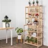 Wooden Retail Shelving Unit W/ 6 Shelves - Pine Wood