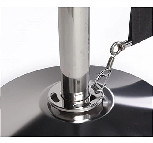 Café Barrier System W/ 7 Custom Banners (1 Color Printing) & 8 Stanchions - Blue 4 Café Barrier System W/ 7 Custom Banners (1 Color Printing) & 8 Stanchions - Blue - Image 2