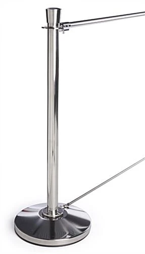 Café Barrier System W/ 7 Custom Banners (1 Color Printing) & 8 Stanchions - Blue 5 Café Barrier System W/ 7 Custom Banners (1 Color Printing) & 8 Stanchions - Blue - Image 3