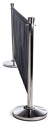 Café Barrier System W/ 15 Banners & 16 Stanchions - Black 9 Café Barrier System W/ 15 Banners & 16 Stanchions - Black - Image 7