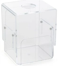 Acrylic Hand Sanitizer Or Wipe Dispenser, Table Or Wall Mounted - Clear -LuxeDisplay Shop plstwipe.ra1 preview