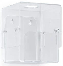 Acrylic Hand Sanitizer Or Wipe Dispenser, Table Or Wall Mounted - Clear -LuxeDisplay Shop plstwipe.ra2 preview