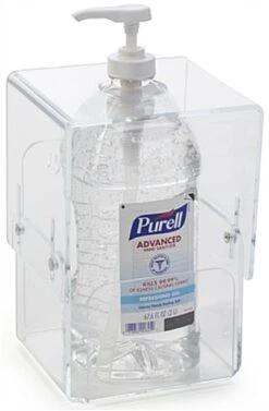Acrylic Hand Sanitizer Or Wipe Dispenser, Table Or Wall Mounted - Clear -LuxeDisplay Shop plstwipe.ra3 preview