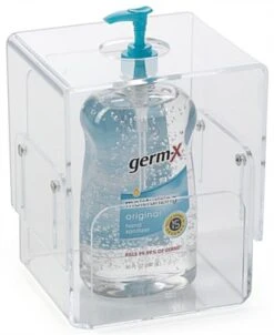 Acrylic Hand Sanitizer Or Wipe Dispenser, Table Or Wall Mounted - Clear -LuxeDisplay Shop plstwipe.ra5 preview