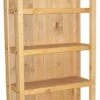 Wooden Retail Shelving Unit With 3 Shelves, Closed Back – Natural Finish -LuxeDisplay Shop pn3shfhch.rw preview