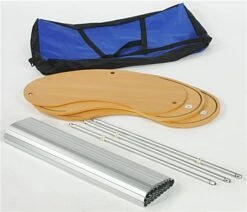 39" Portable Counter With Inner Shelf - Silver -LuxeDisplay Shop procnt013.ra2 preview